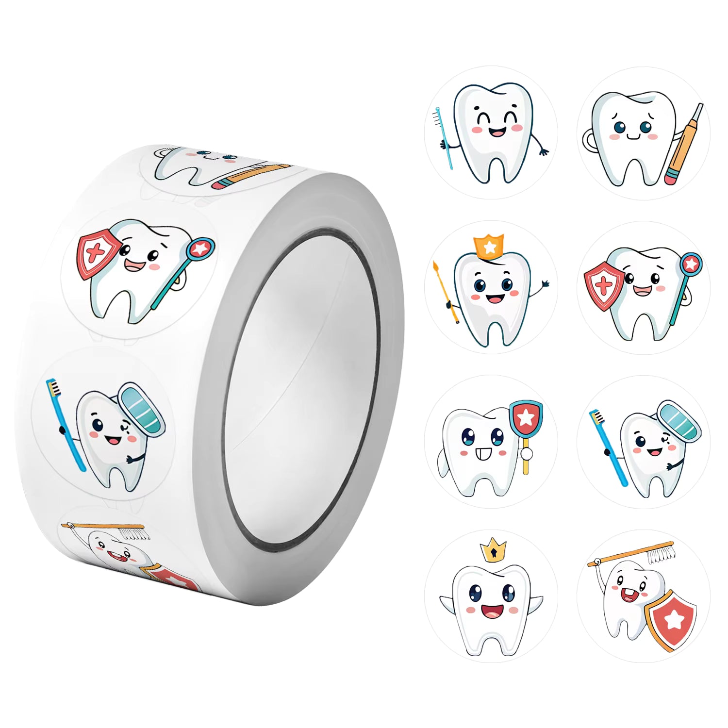 Stickers con tema de dientito defensor