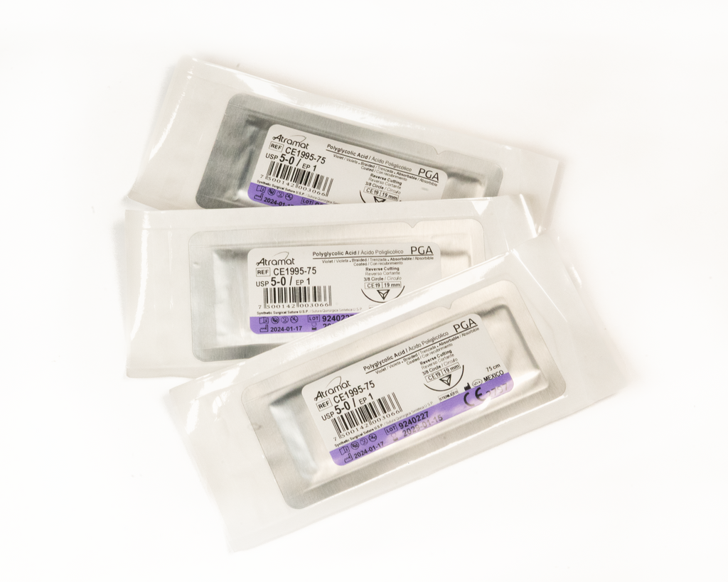 Sutura Atramat - absorbible - poliglicólico