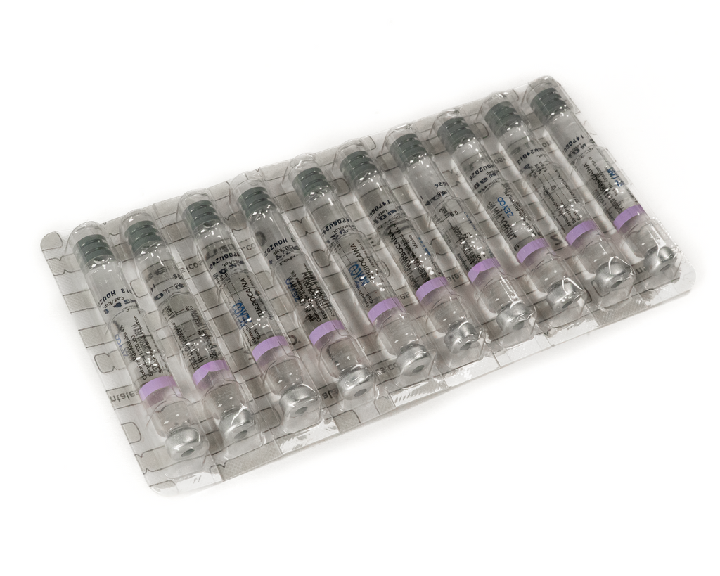 Anestesia Zeyco Turbocaina - plástico - articaína c/epinefrina 4% - pz