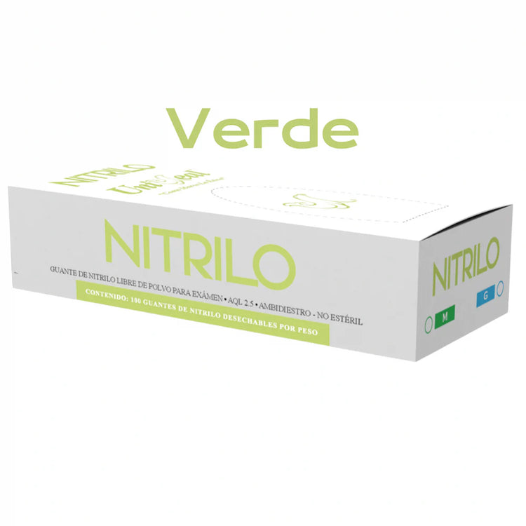 Guante Nitrilo Xch Con 100 Piezas