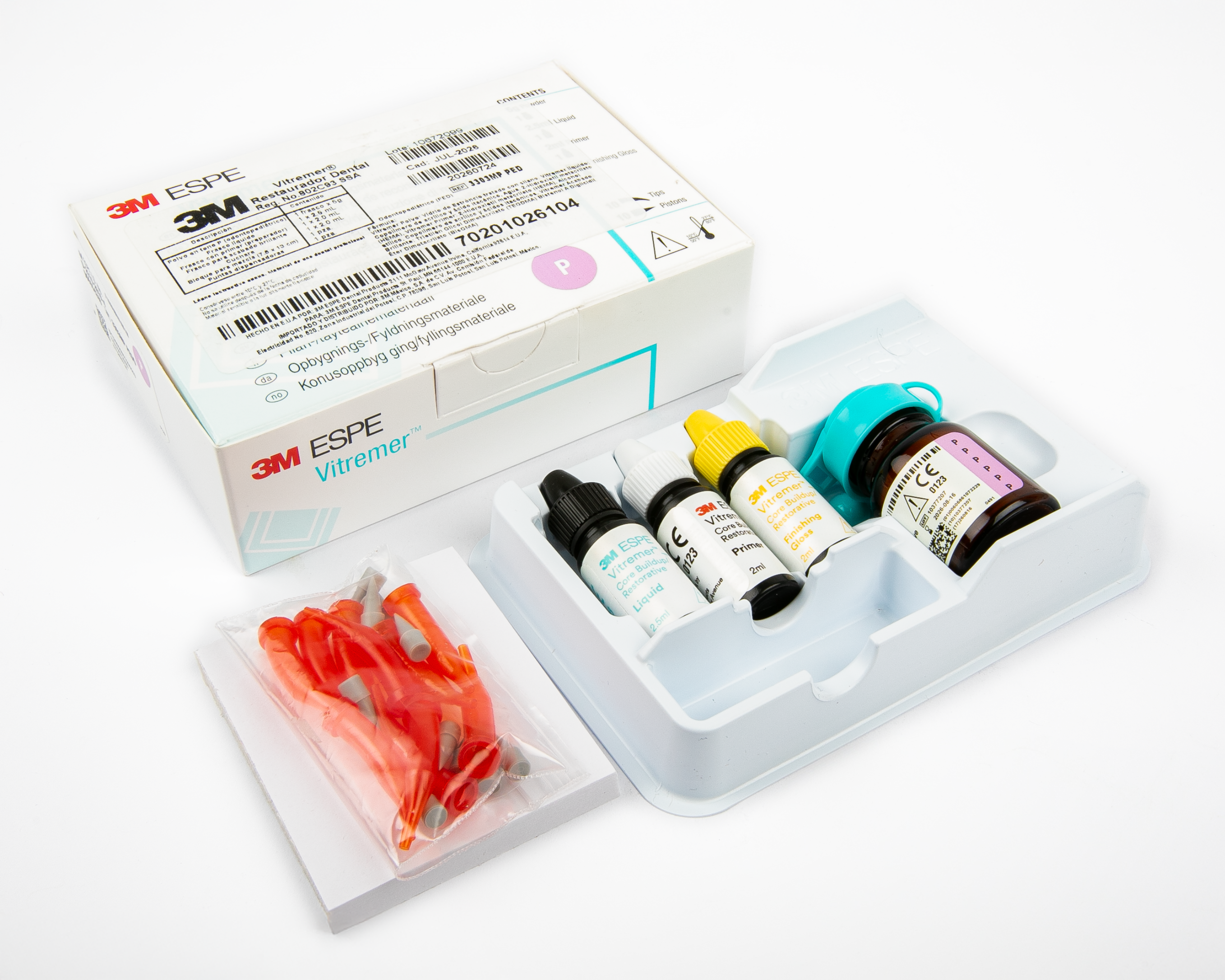 Vitremer Estuche Pequeño Pediatrico 3M Ionomero De Vidrio Modificado Con Resina